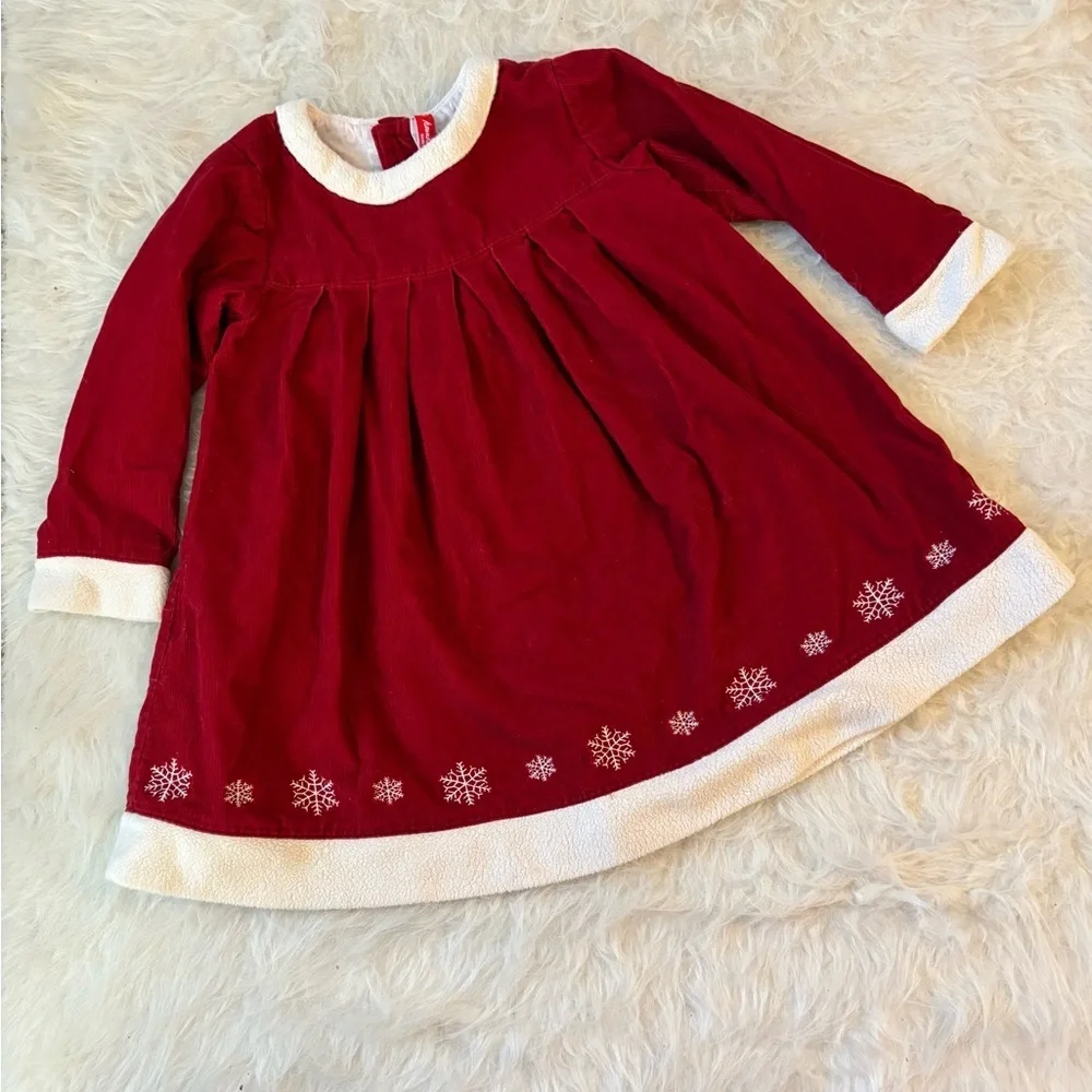 Hanna Andersson Festive Red and White Dress